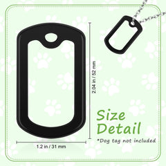 Weewooday dog tag silencer closeup material showcases durable silicone and scratch protection