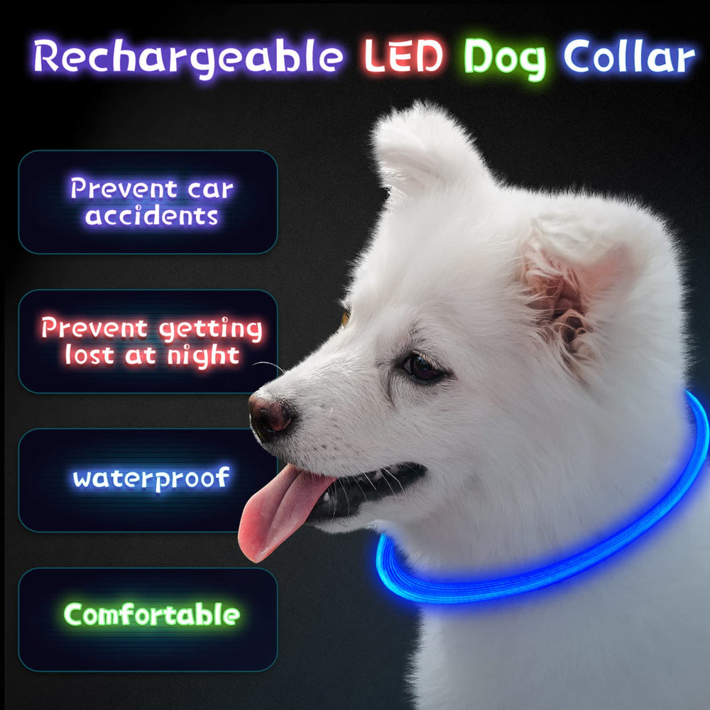 Weewooday PVC dog collar closeup highlights durable lighted design for daily use.