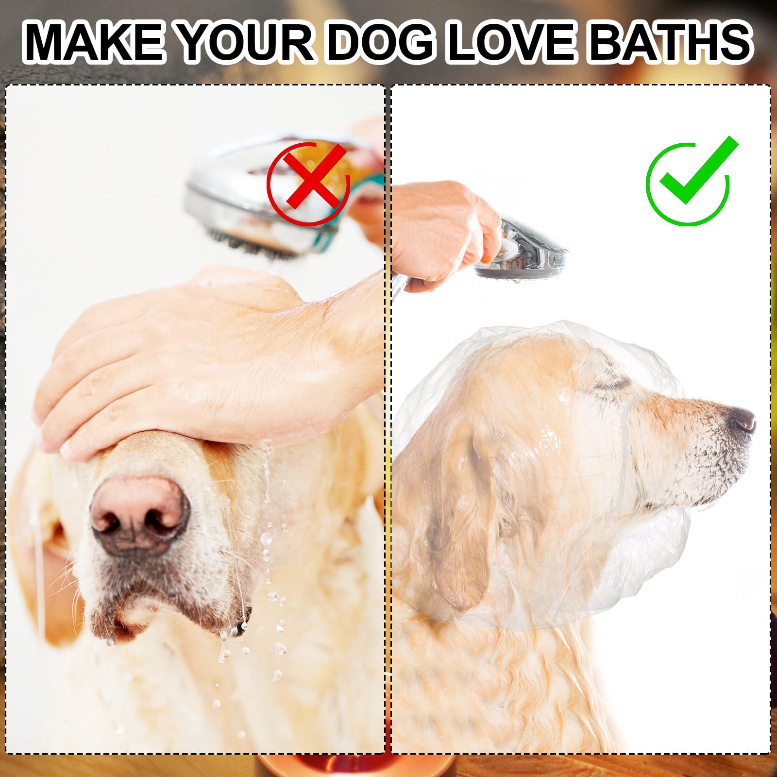 Weewooday elastic-hole design cap fits most dogs without over-tightening