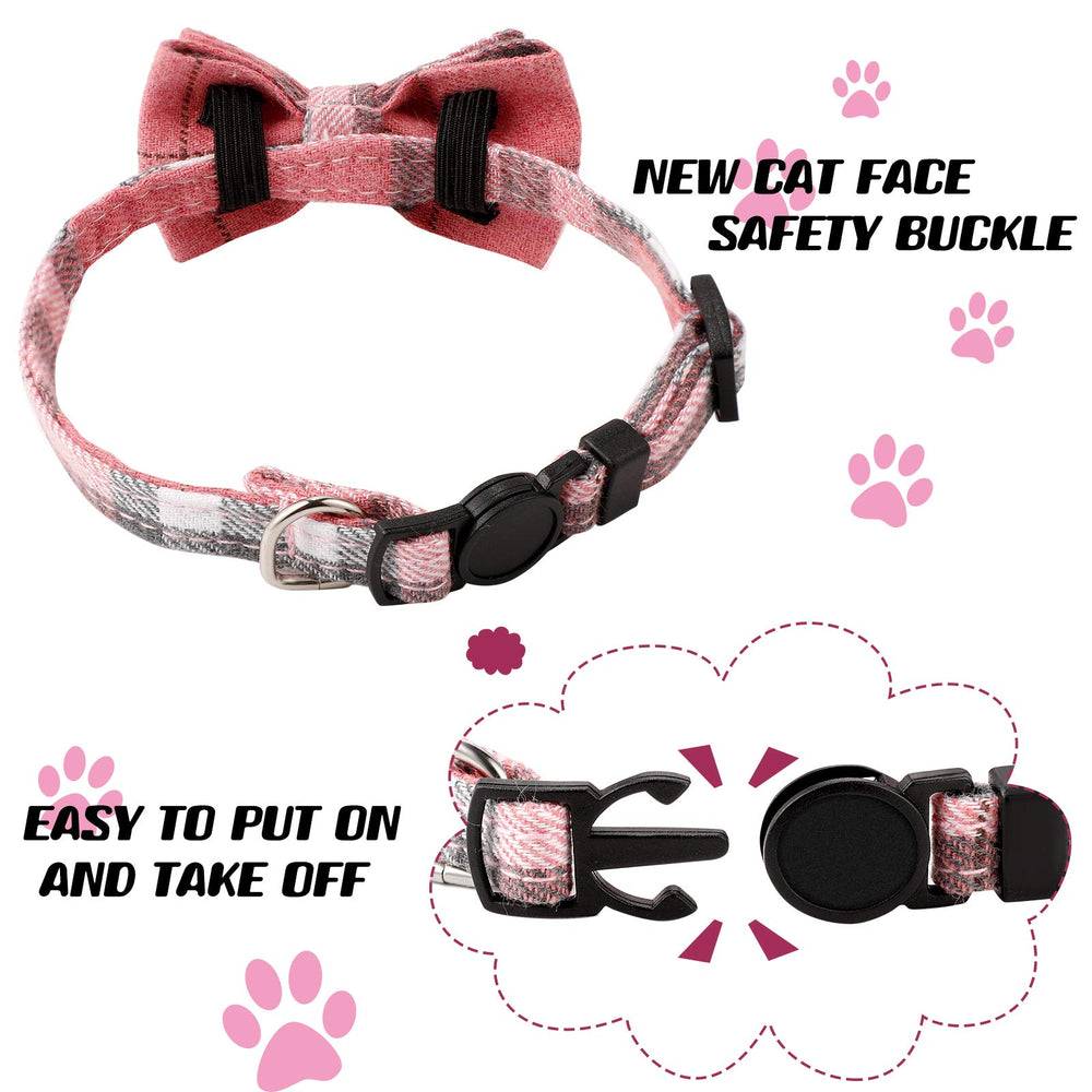 Weewooday kitten collar adjusts 7-11 inches, suitable for small pets.
