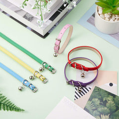 Weewooday green bell collar fits small pets with adjustable, lightweight design.