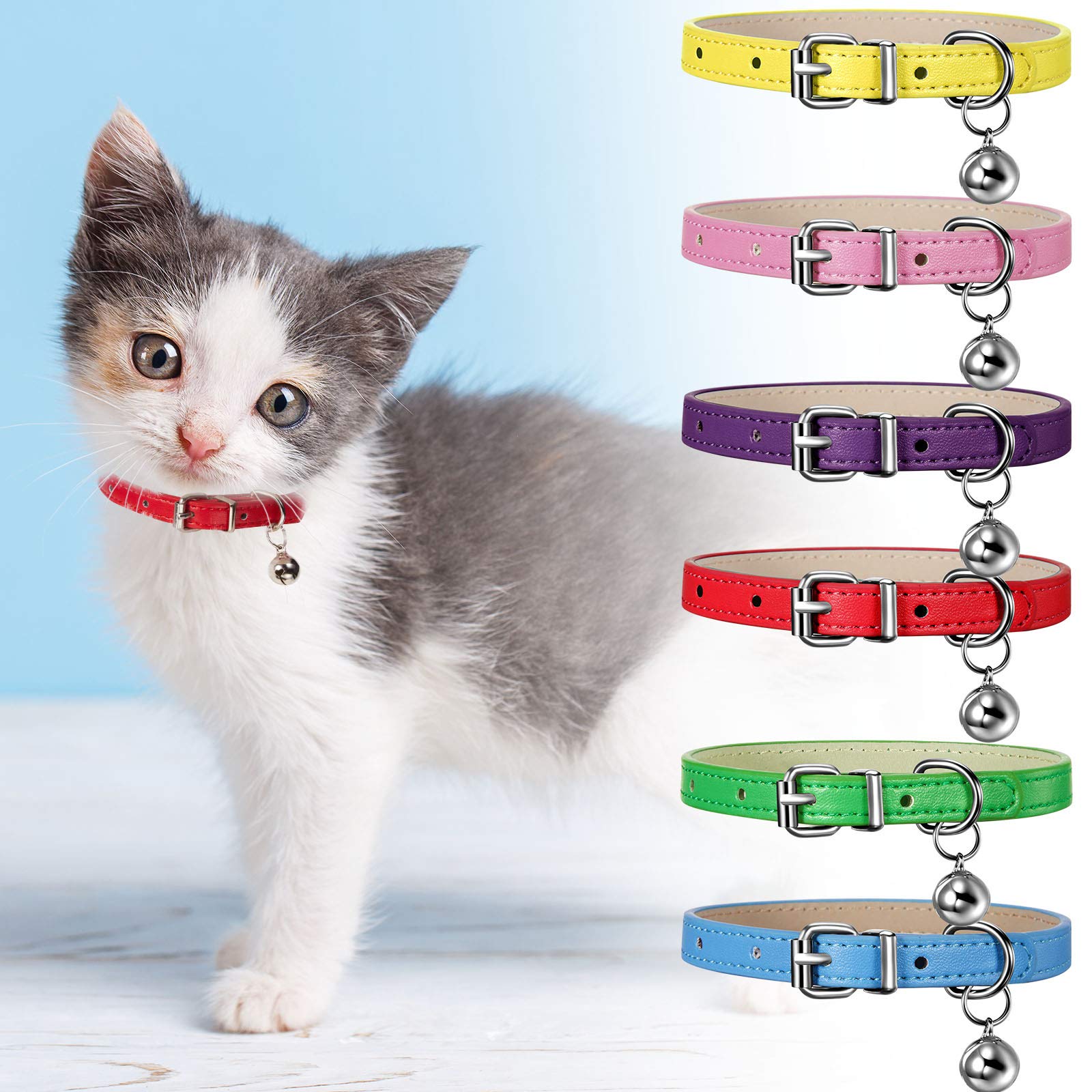Weewooday purple bell collar combines style and safety during daily walks.