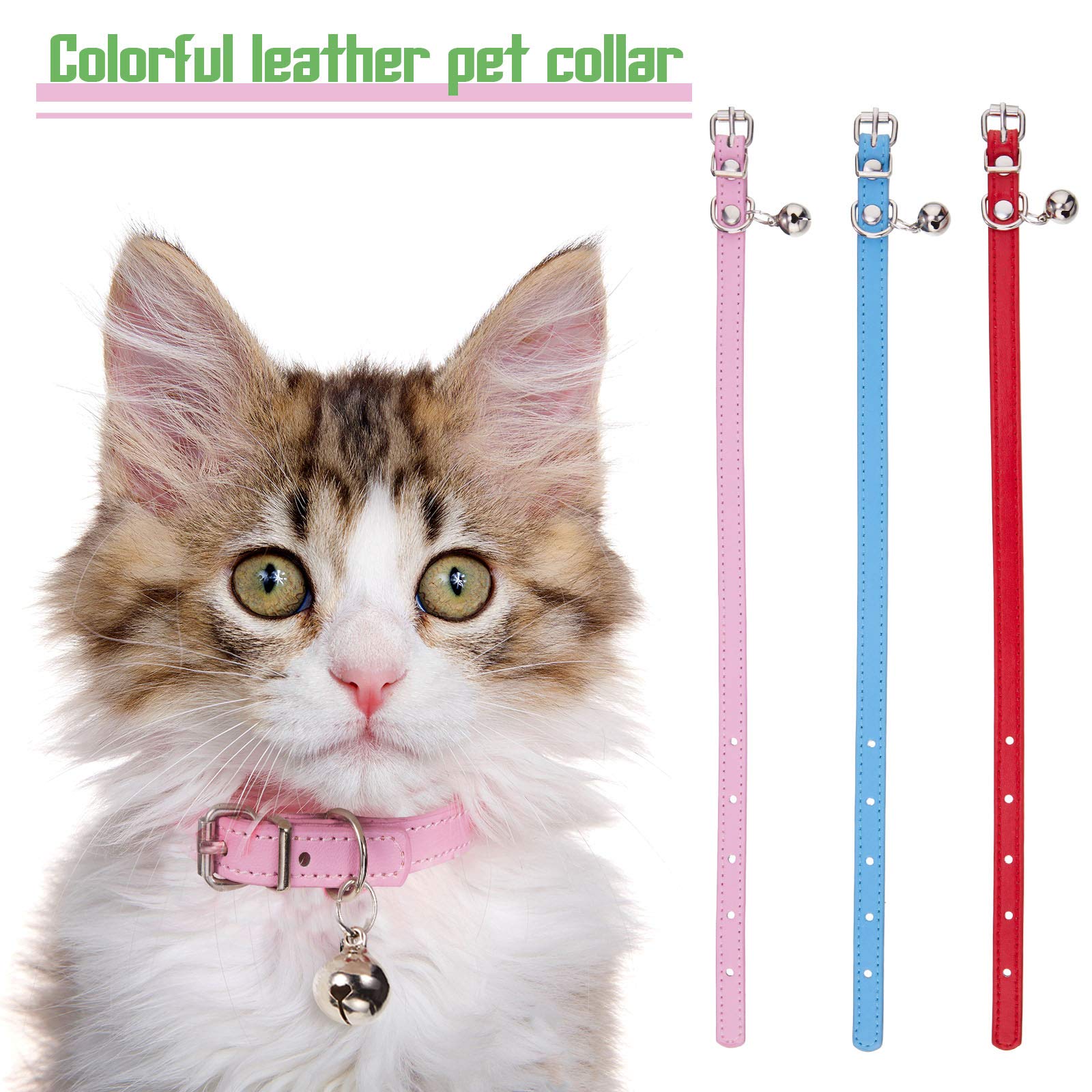 Weewooday red bell collar pairs with cute outfits and easy locating indoors.