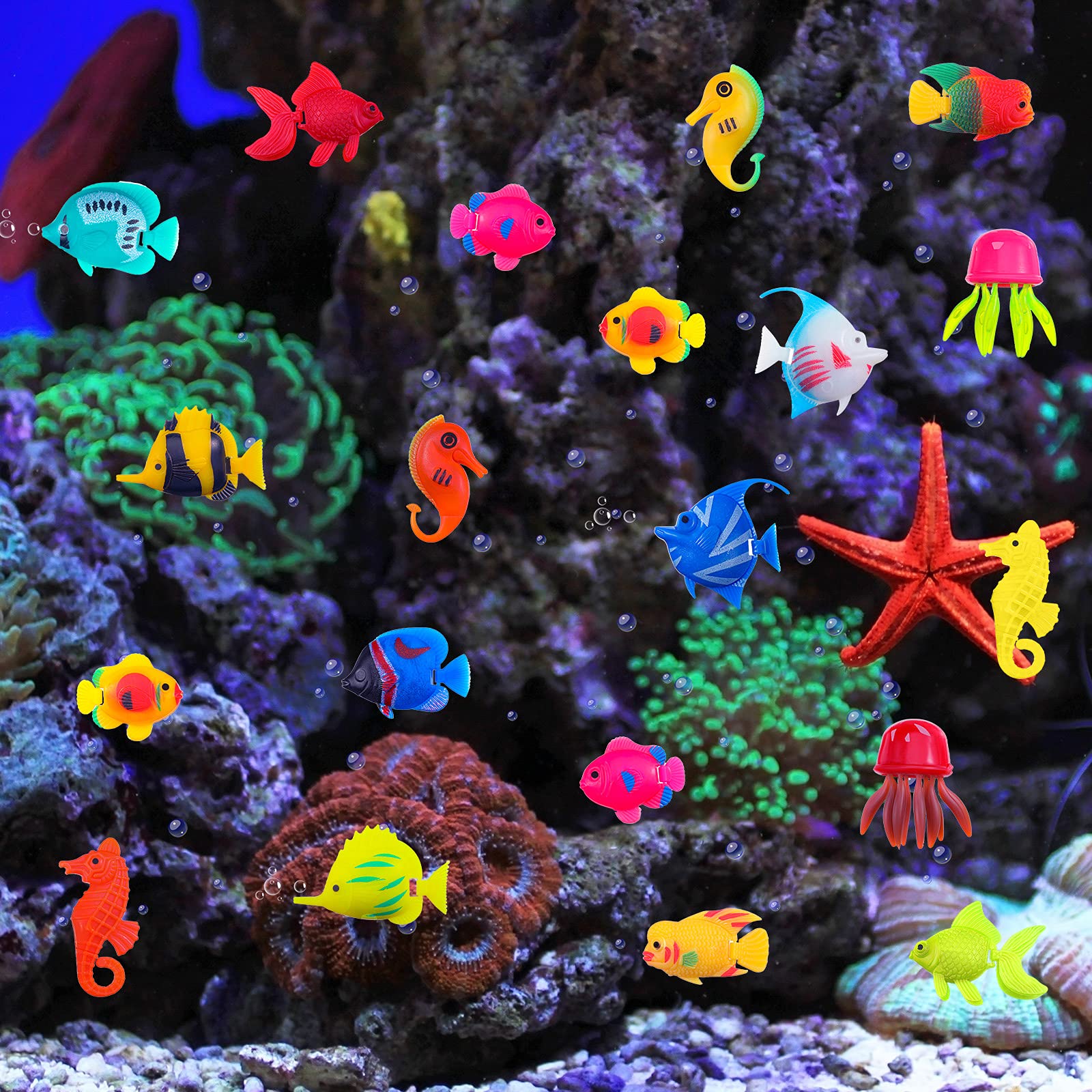 Weewooday small decorative pieces fit neatly in any tank.