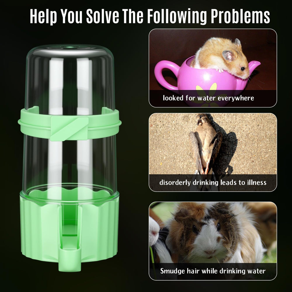 Weewooday parrot finch waterer supports easy refills and clean cages.