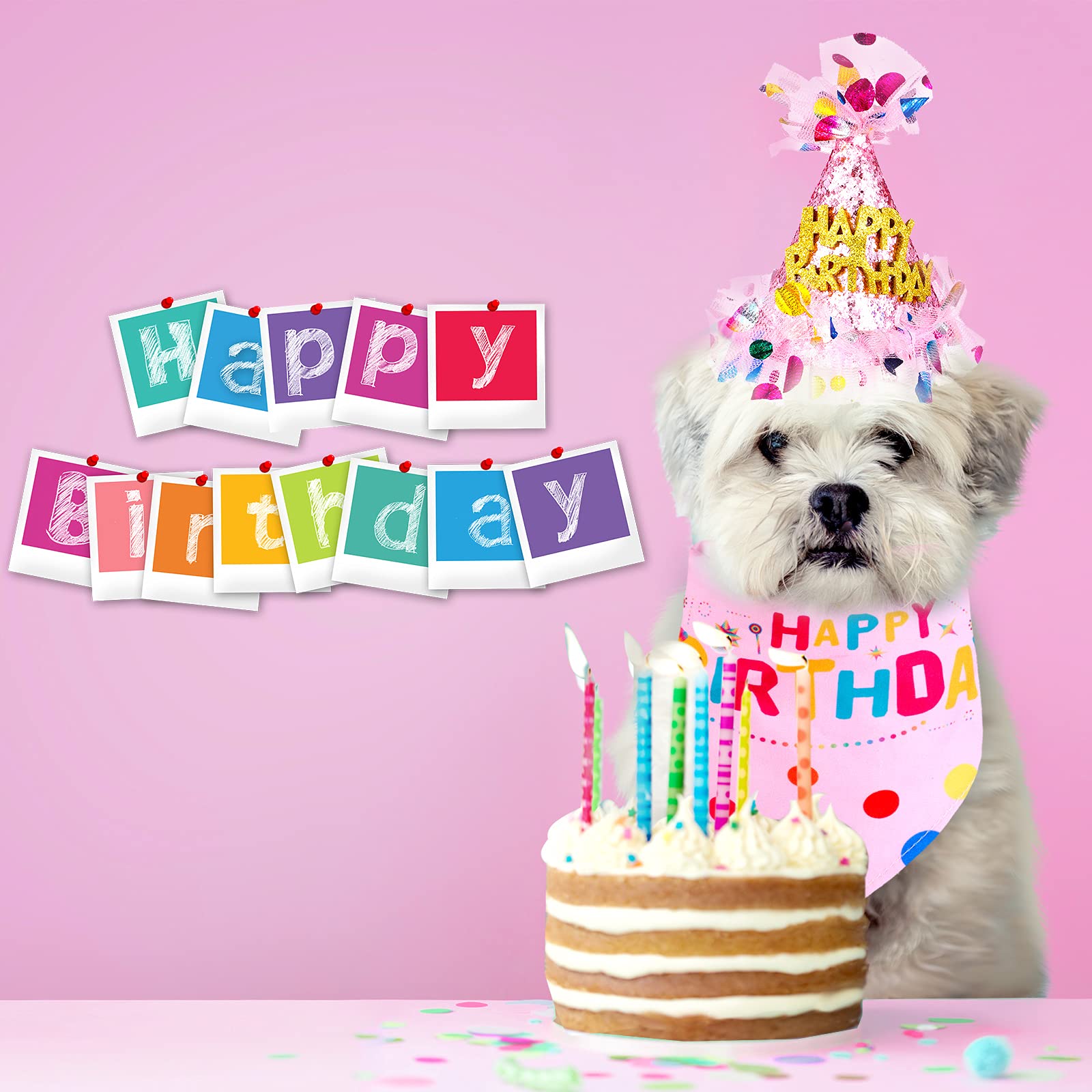 Weewooday pink birthday set packaging shows complete party-ready presentation