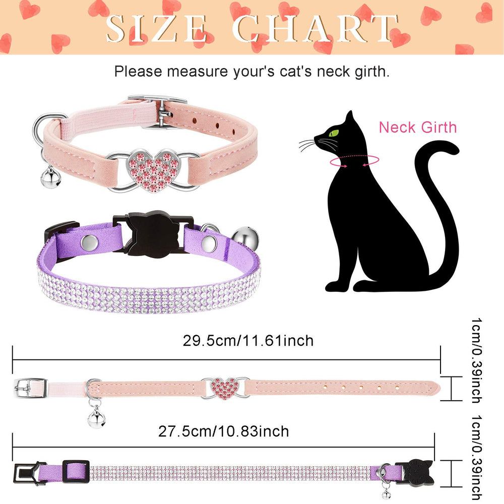 Weewooday rhinestone cat collar in purple shines during outdoor strolls.