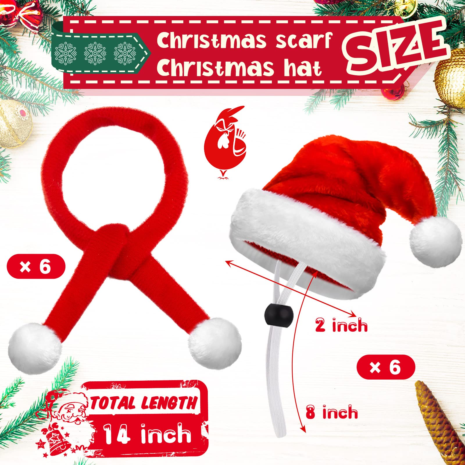 Weewooday Santa hat with adjustable chin strap secures during playful wear