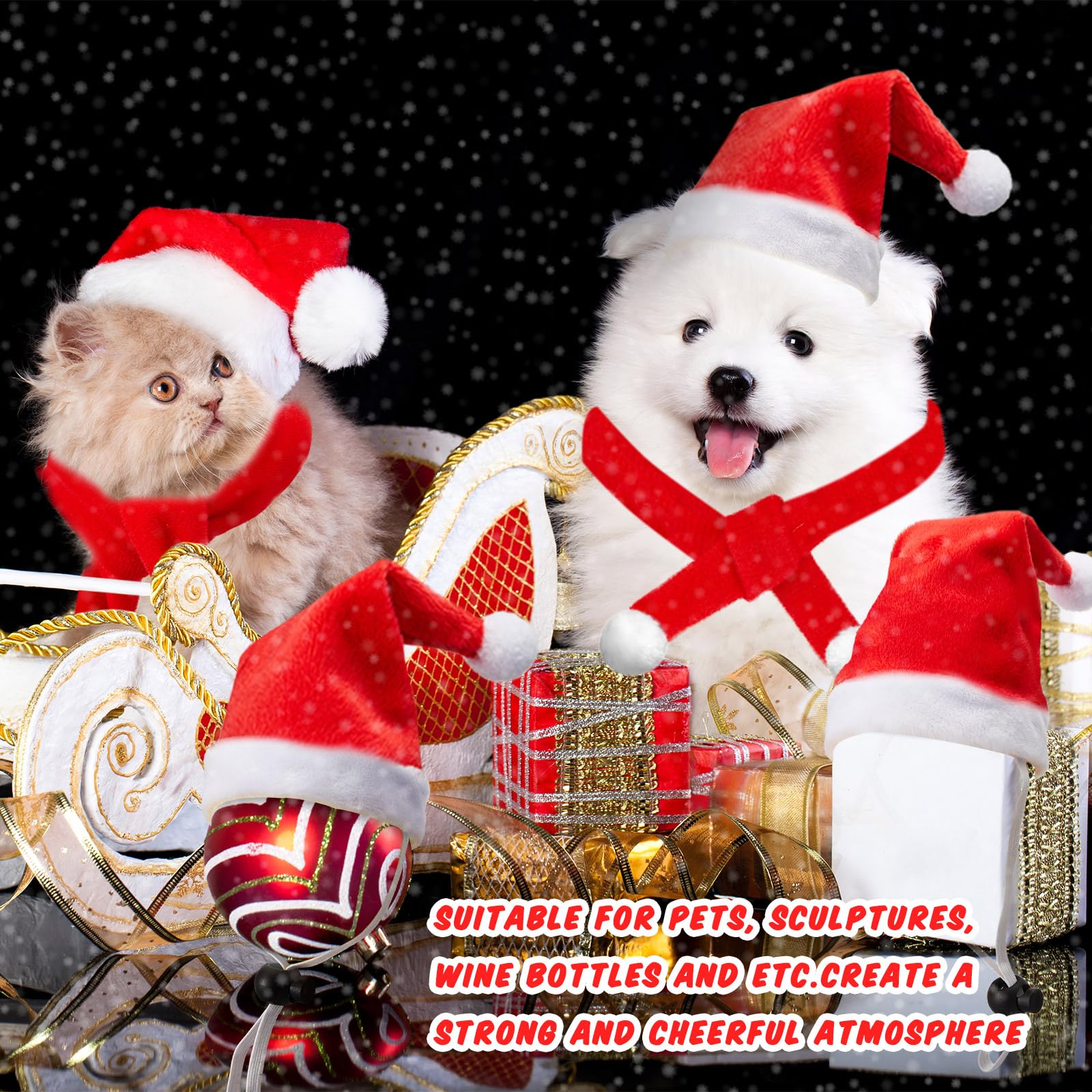 Weewooday Santa scarf for chicken complements hats with warm flair.
