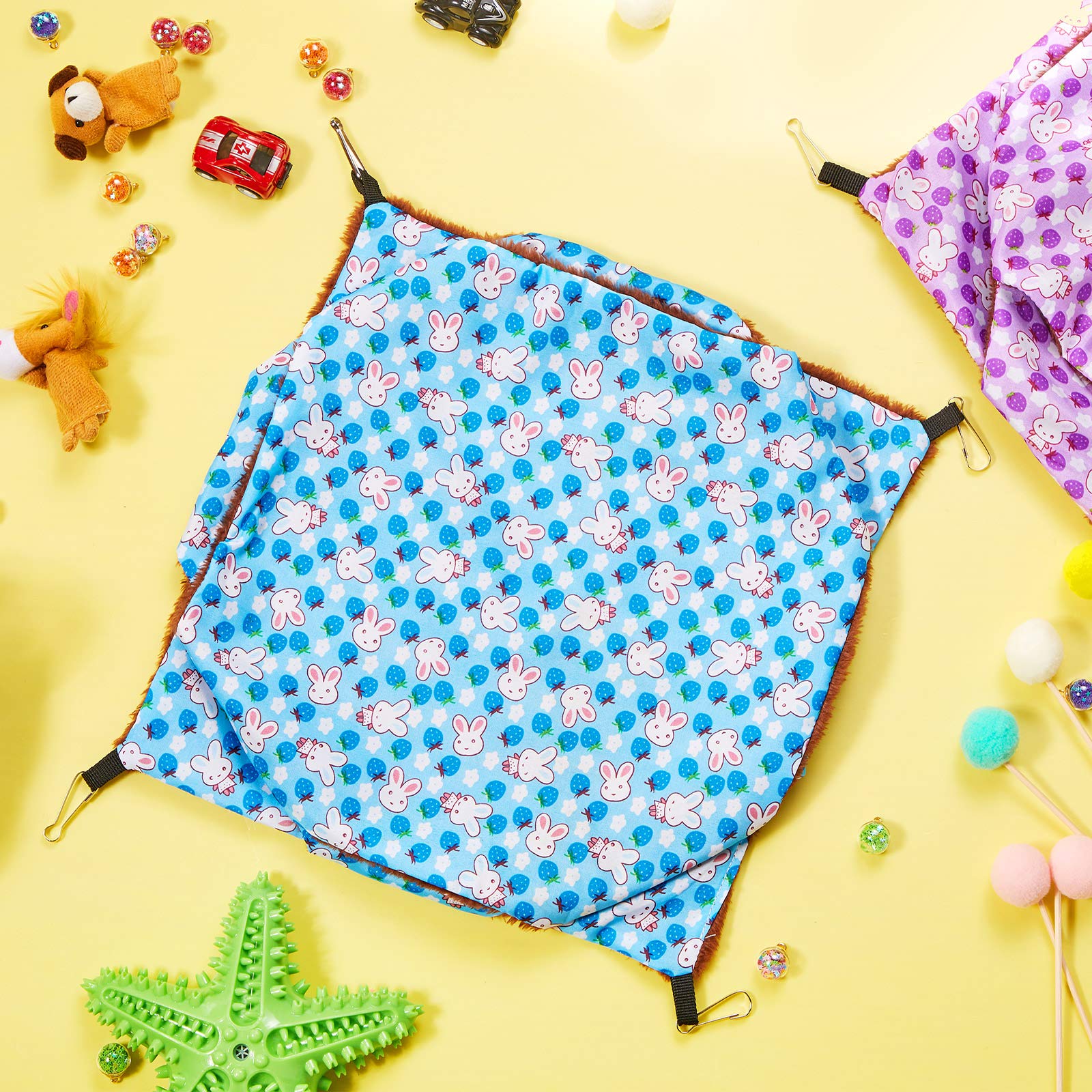 Weewooday small pet hammock for cages offers extra vertical space and comfort.
