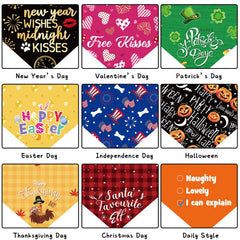 Weewooday soft breathable polyester dog bandana for comfortable wear.