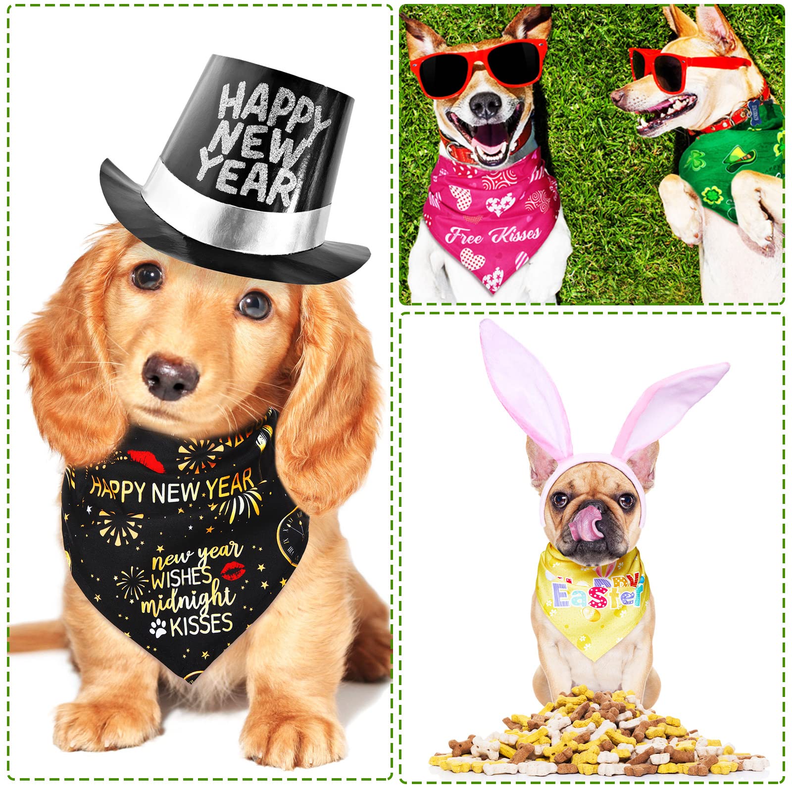 Weewooday washable reusable dog bandana for easy care.