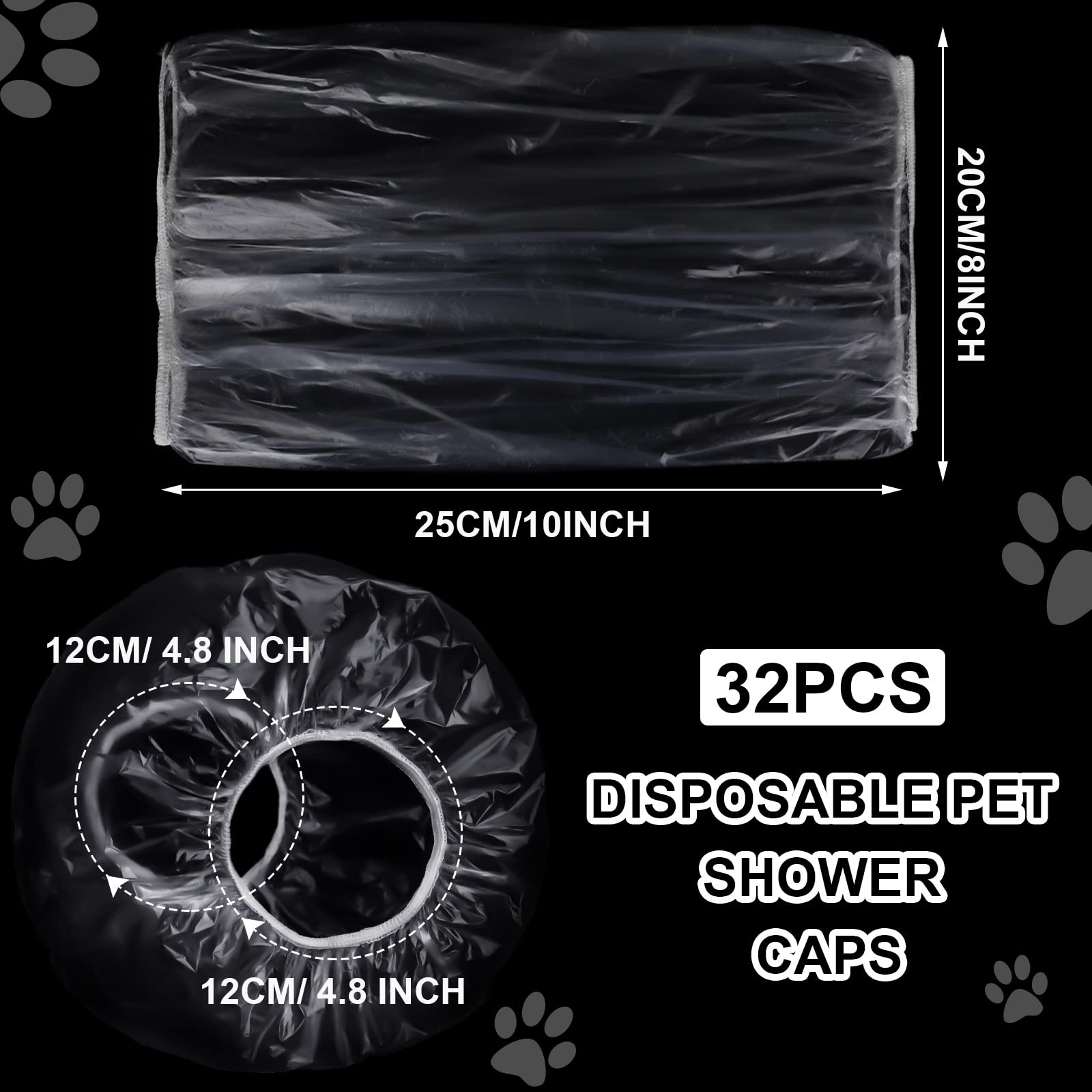 Weewooday waterproof pet bath cap keeps shampoo out for calm bath time