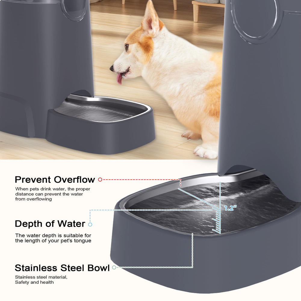 Wefeedy 8L large-capacity waterer supports households with multiple pets.
