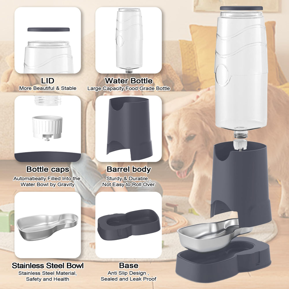 Wefeedy 8L pet waterer dishwasher-safe bowl for simple maintenance.