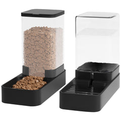 Wefeedy automatic cat feeder side view shows gravity feed for easy meals.
