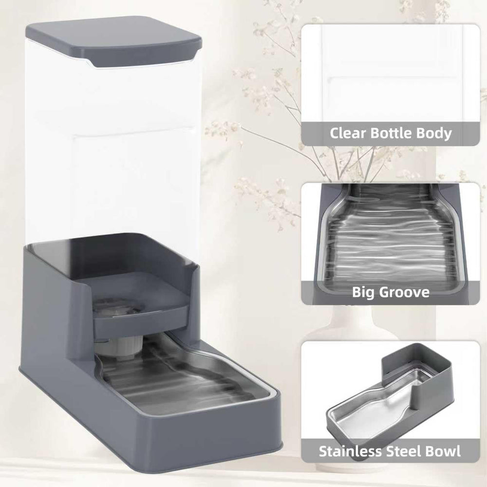Wefeedy dishwasher-safe-stainless-bowl-grey offers easy cleaning after feeding.