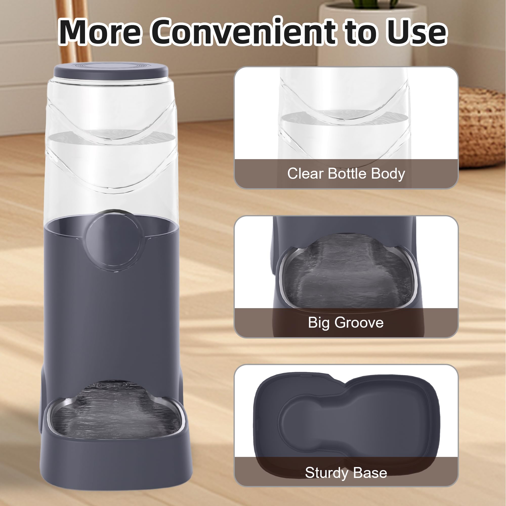 Wefeedy stable design reduces spills during pet mealtime.