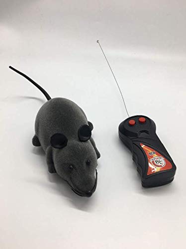 WEFOO electronic remote control rat gray for interactive pet play and training.