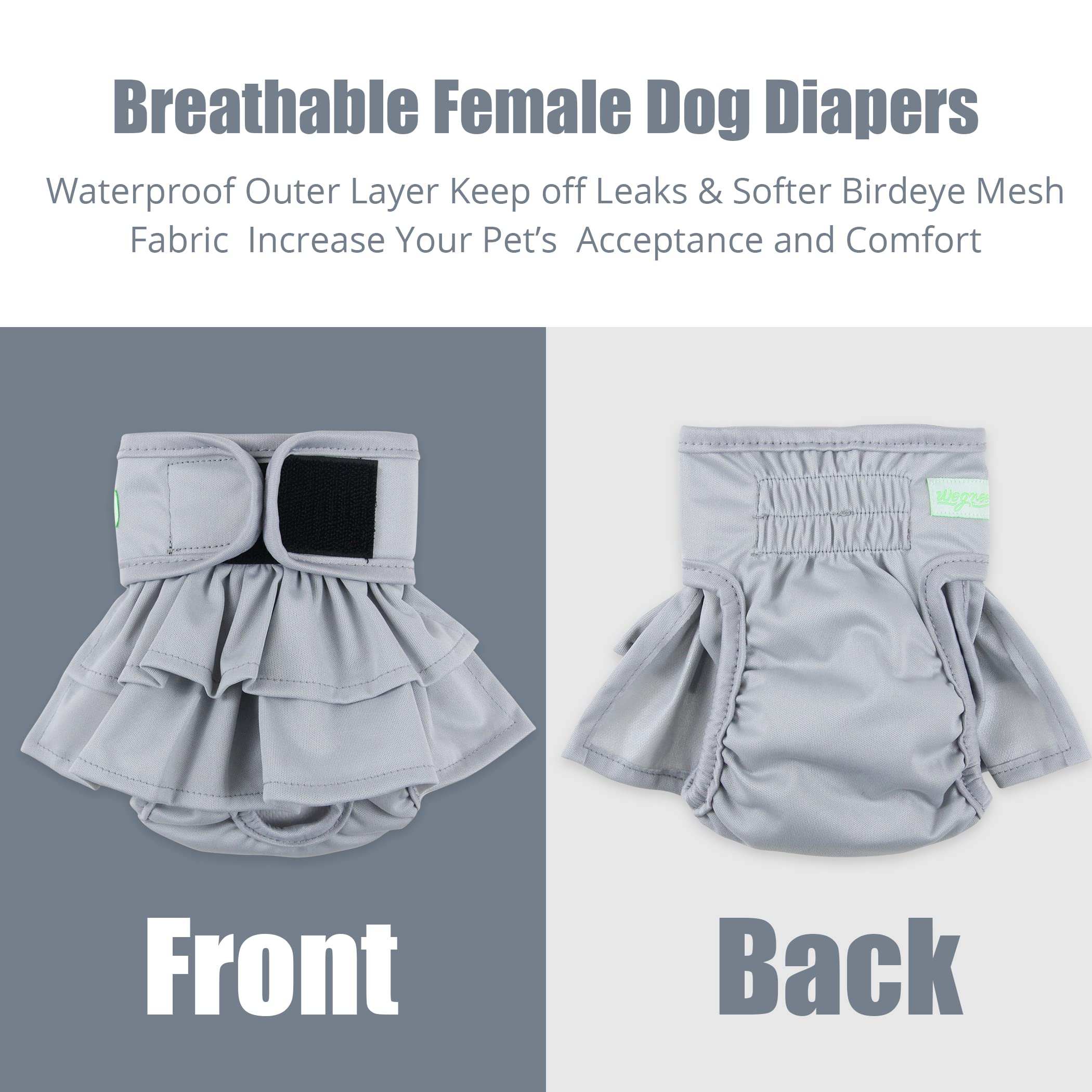 Wegreeco dog diapers female small pack leakproof outer layer guards furniture.