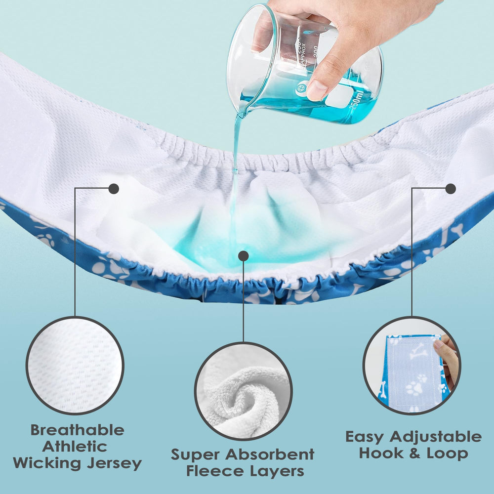 Wegreeco leak-proof outer layer protects rugs and furniture during active dogs.