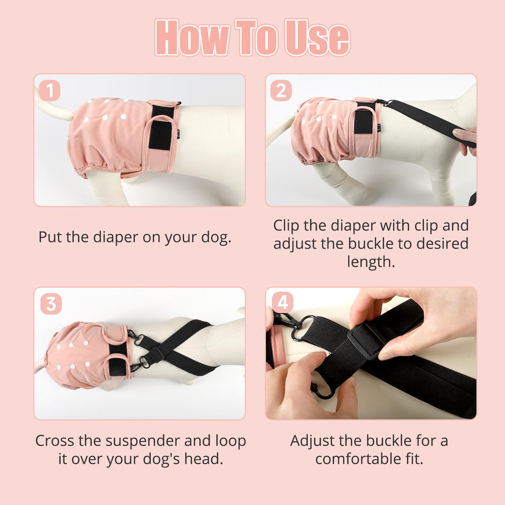 Wegreeco diaper features quick clip closures for easy on and off