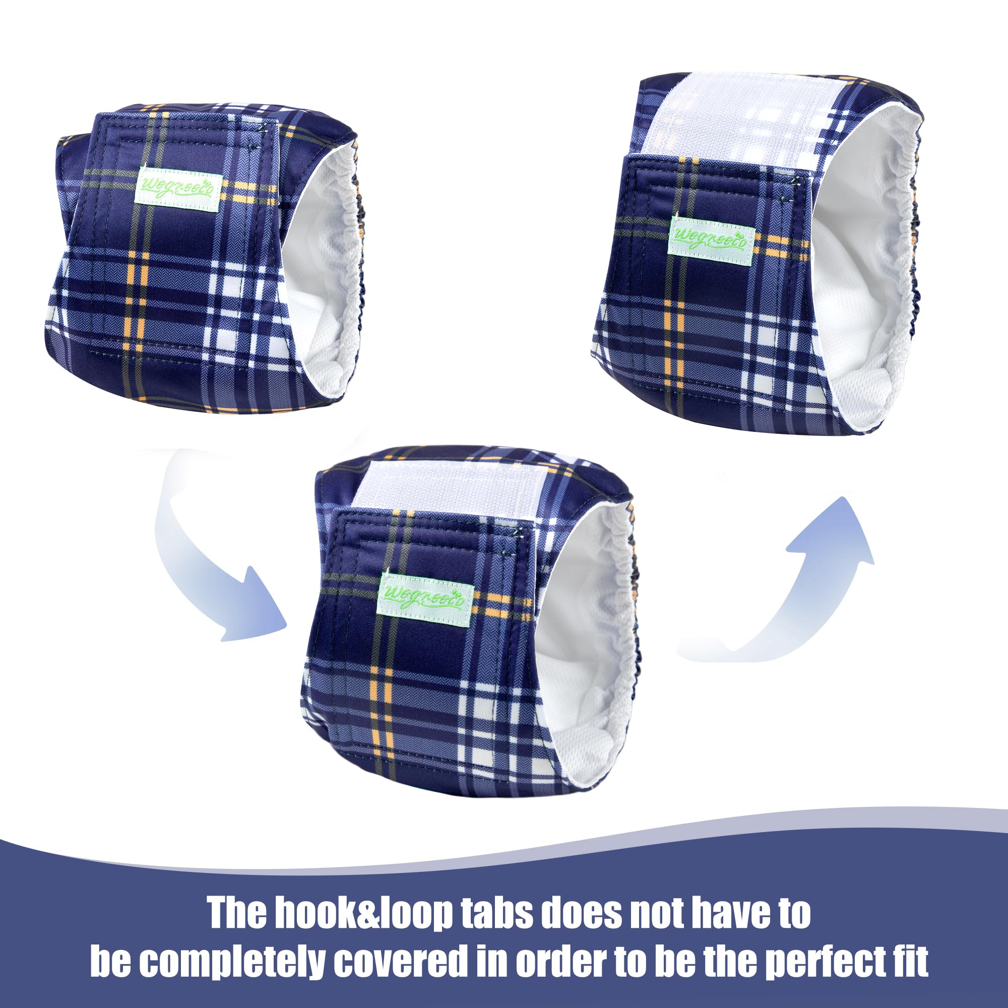 Wegreeco dog wraps soft inner layer keeps skin dry during wear.