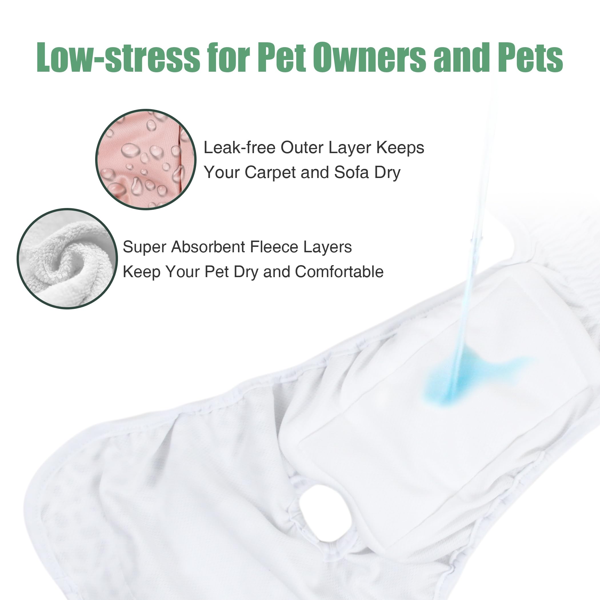 Wegreeco morandi color pack dog diapers stylish and practical