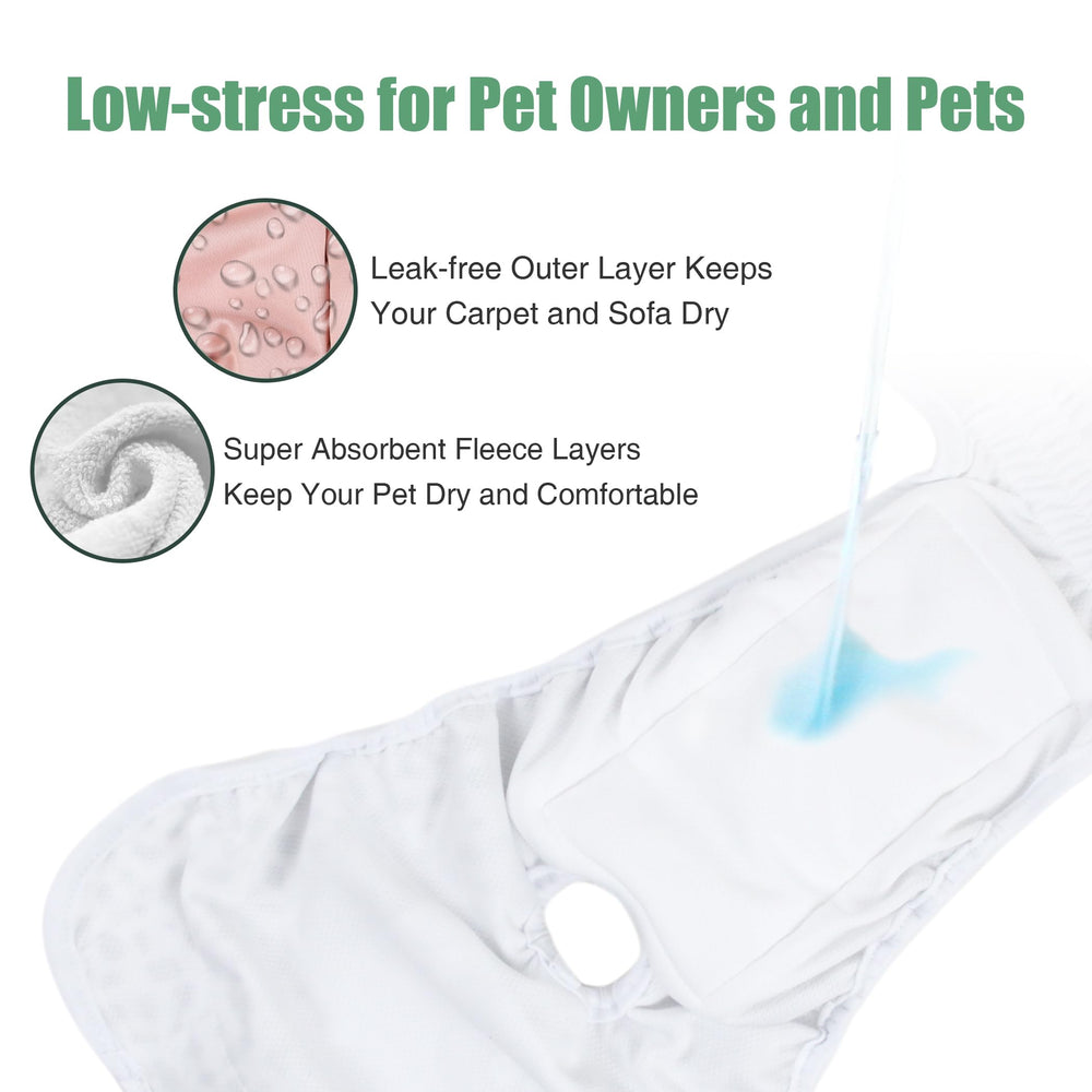 Wegreeco morandi color pack dog diapers stylish and practical