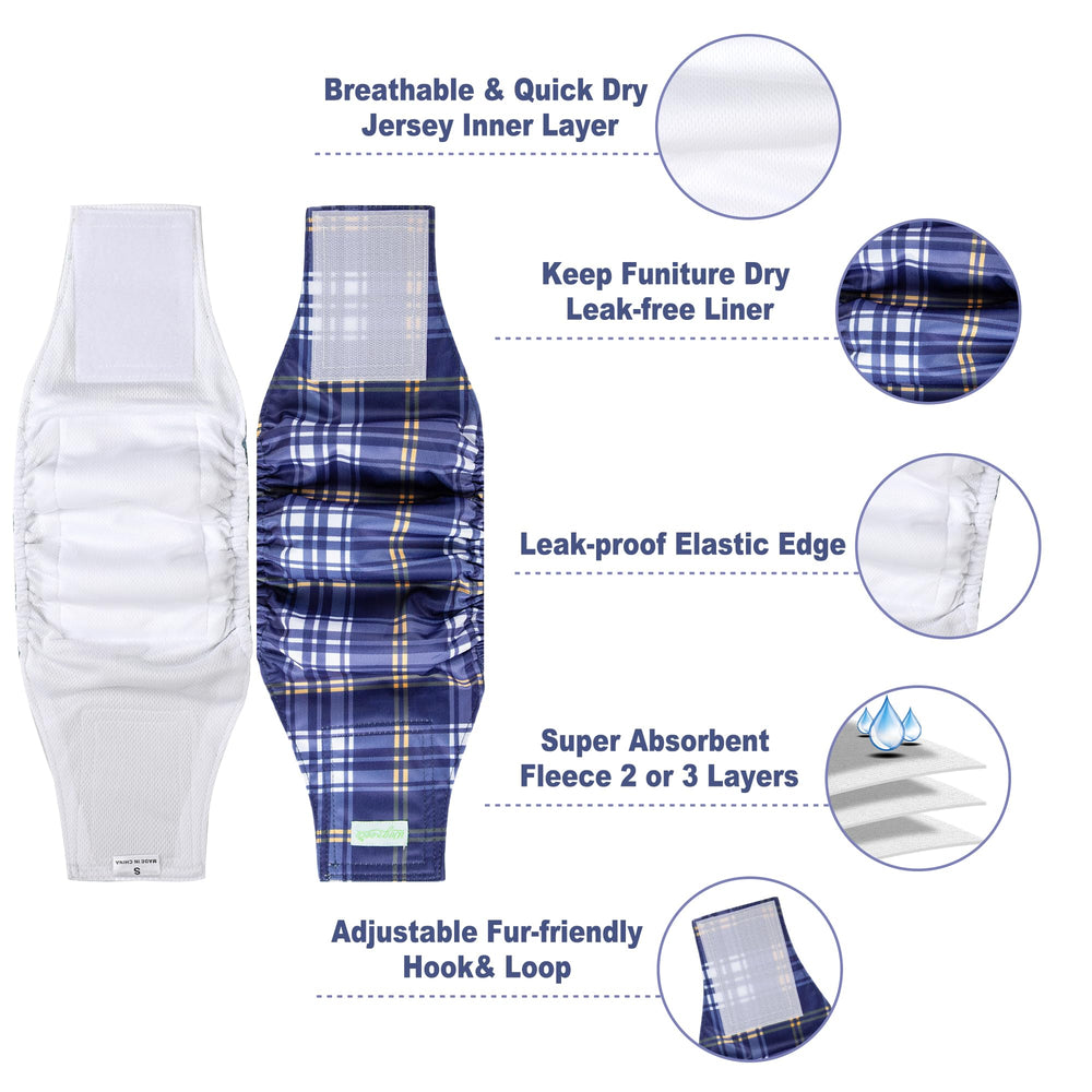 Wegreeco diaper closeup shows wickquick core absorbing moisture efficiently.