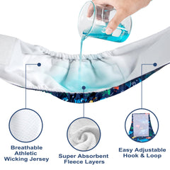 Wegreeco small dog diapers measure 11-14 inches for a secure fit.
