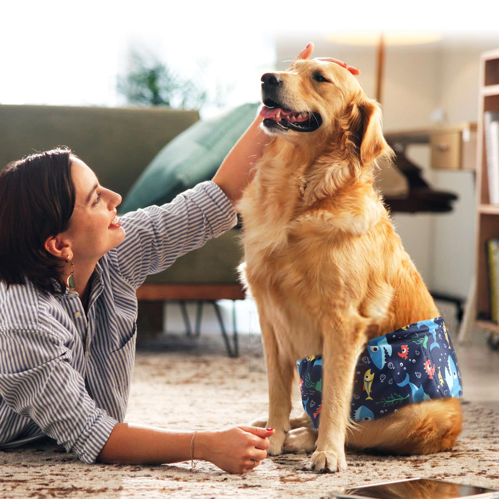Wegreeco small dog diapers reusable design reduces landfill waste over time.