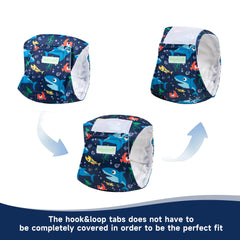 Wegreeco small dog diapers soft inner lining for comfortable extended wear.