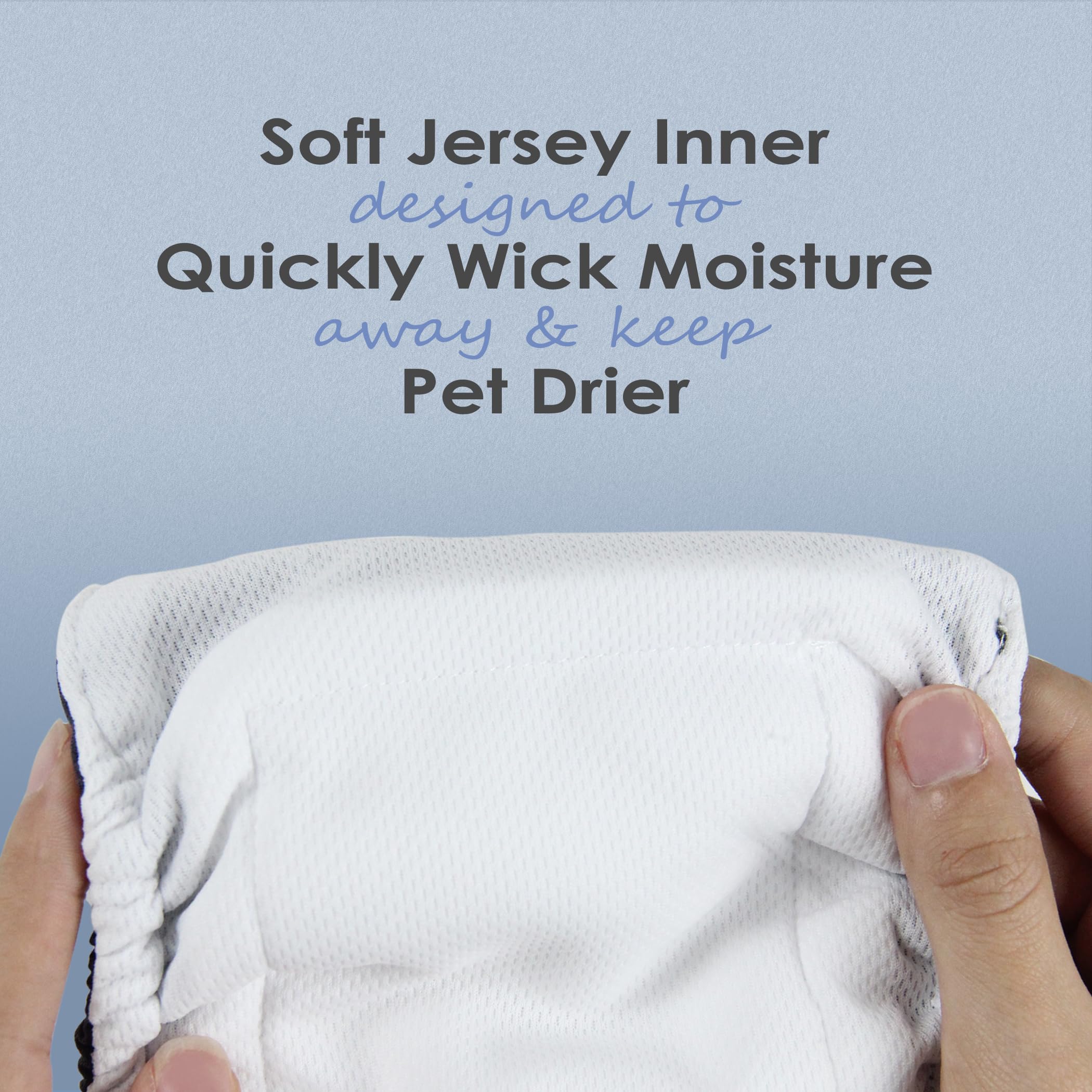 Wegreeco soft jersey inner keeps your dog drier and comfortable