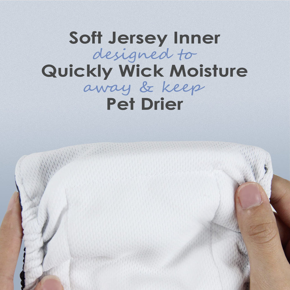 Wegreeco belly band absorbent pad inside provides reliable protection during training or play