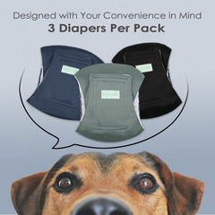 Wegreeco green pattern belly band offers comfortable, reusable protection during training
