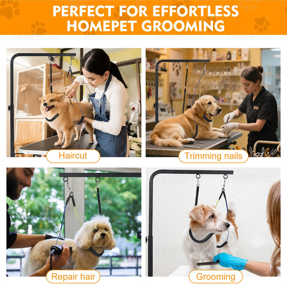 WeGXY dog grooming arm demonstrates easy installation and removal for quick setup