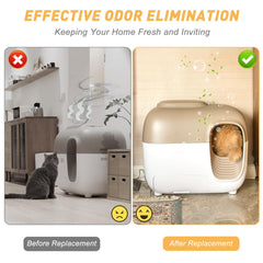 WEIGUZC Robertet fragrance box installed inside the PetSnowy Snow+ litter box