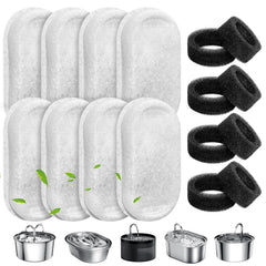 WEIKEY cat water fountain filters package—bulk set for clean, fresh water.
