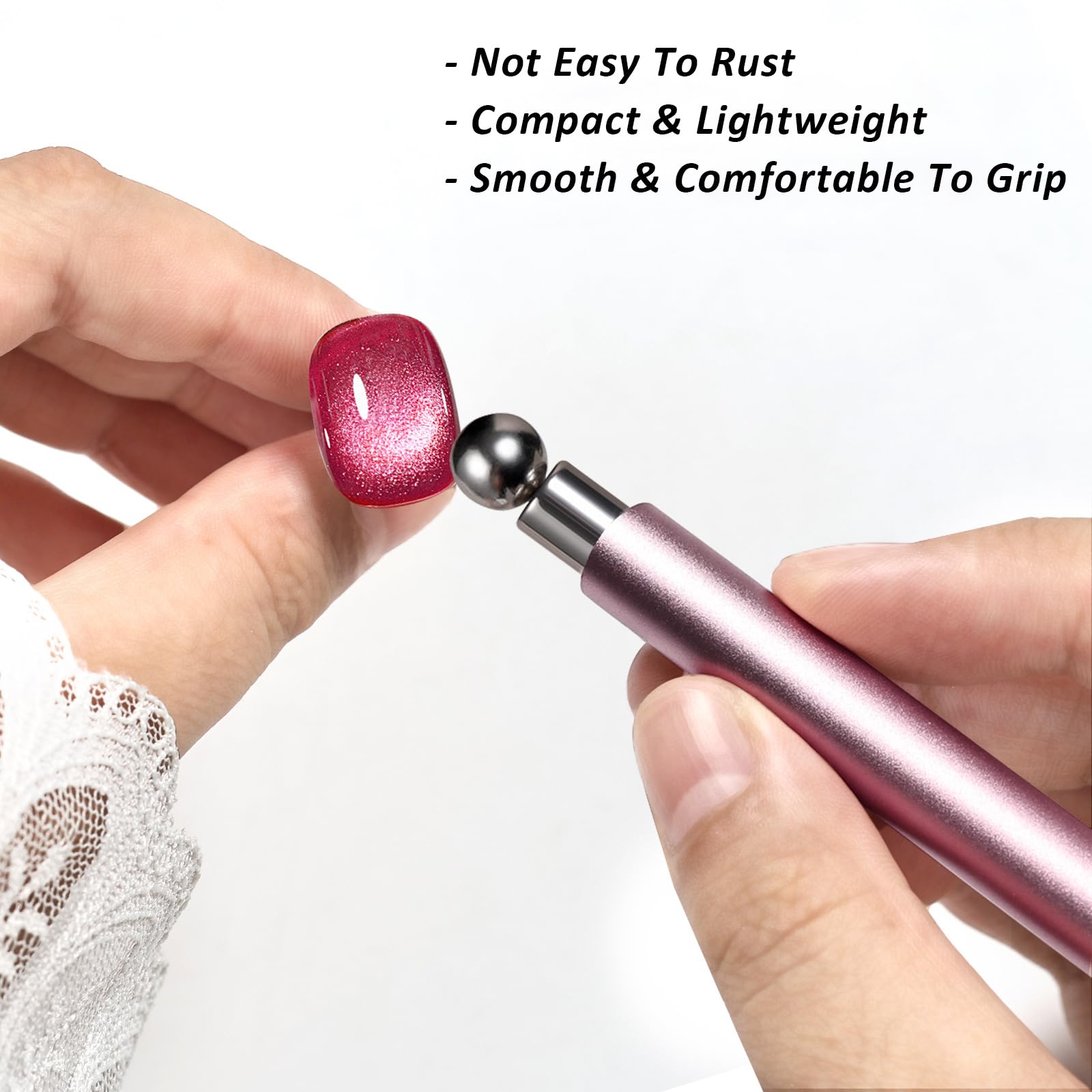 WEILUSI MEILINDS magnet heads close-up for customizable cat-eye designs.