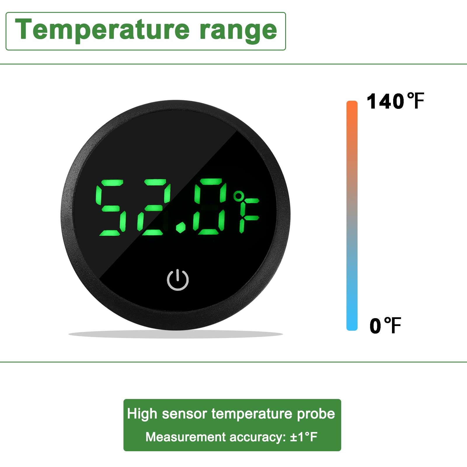 WEIMELTOY LED readout visible day and night for quick checks