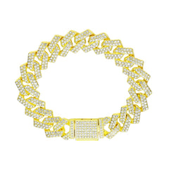 WeimoMonkey diamond rhinestone pendant collar closeup adds glitter for occasions.