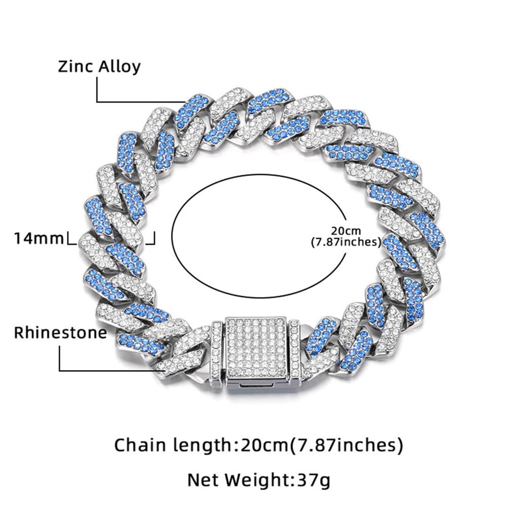 WeimoMonkey dog necklace blue 12in worn by a dog for lightweight comfort