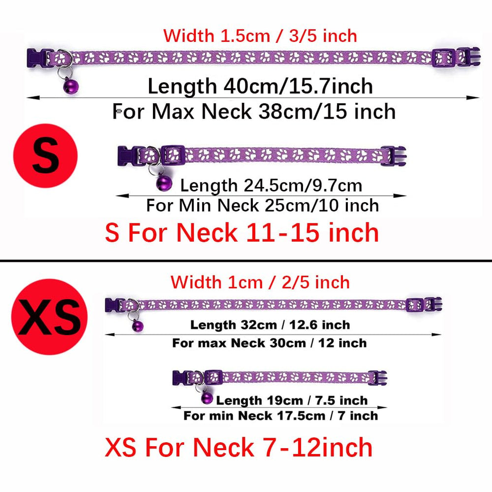 WeimoMonkey reflective cat collar bell for XS pets and dusk visibility.