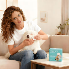 Weivone eye wipes closeup shows thick, soft material for gentle cleaning