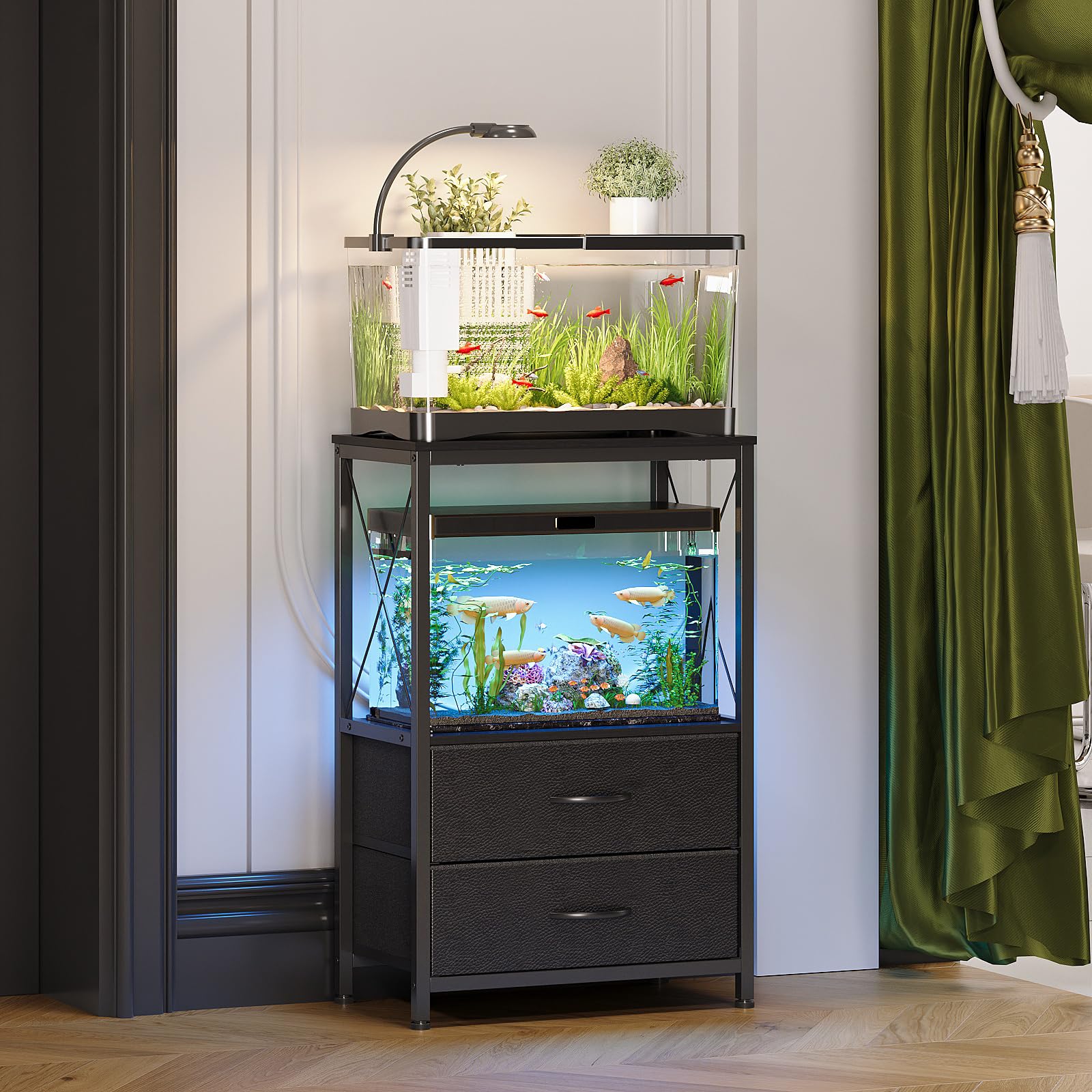 Welfuturer aquarium stand easy-assembly with included tools