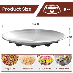 Wellbro cat bowls feature a non-slip silicone base for steadier, quieter feeding