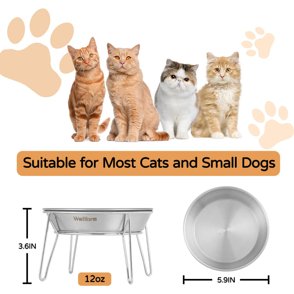 Wellbro easy-to-clean SUS304 bowls support tidy feeding spaces