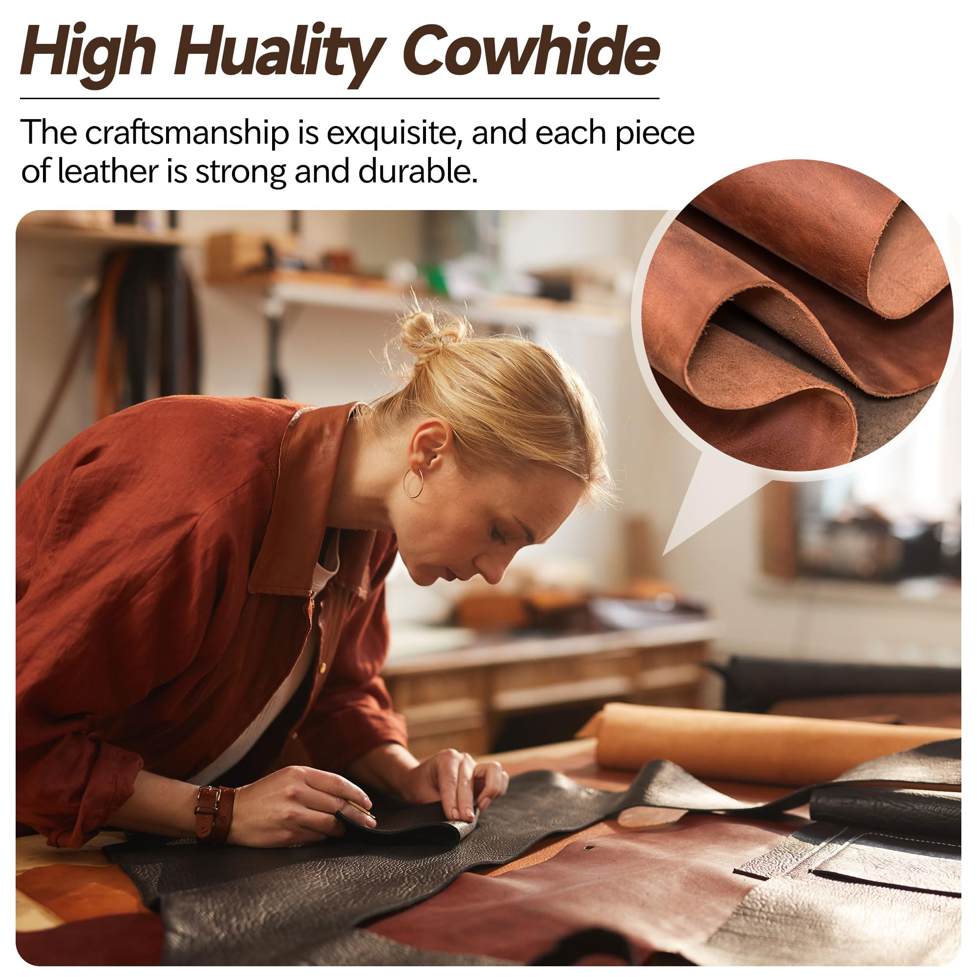 Wellbro slip-leash cleanable brown close-up shows easy cleaning and long-lasting wear.