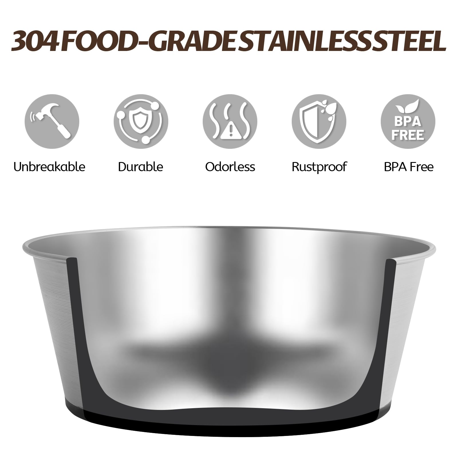 Wellbro stainless steel dog bowls are dishwasher safe for hassle-free cleaning.